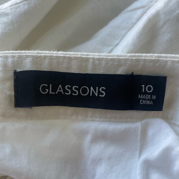 GLASSONS | white tie up dress - Picture 3 of 5